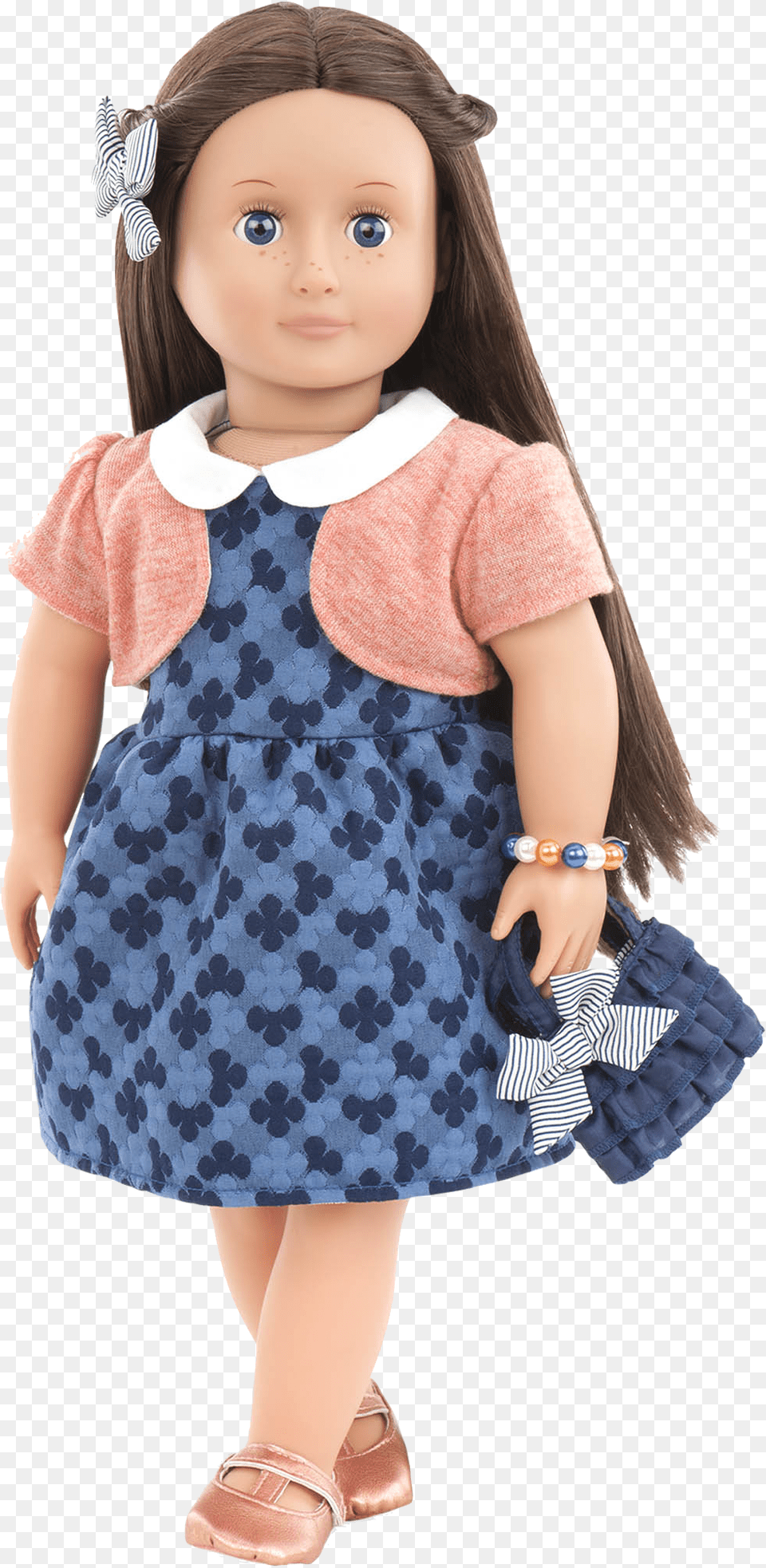 Neve Wearing The Out Fo The Blue Outfit Doll, Toy, Baby, Person, Face Png