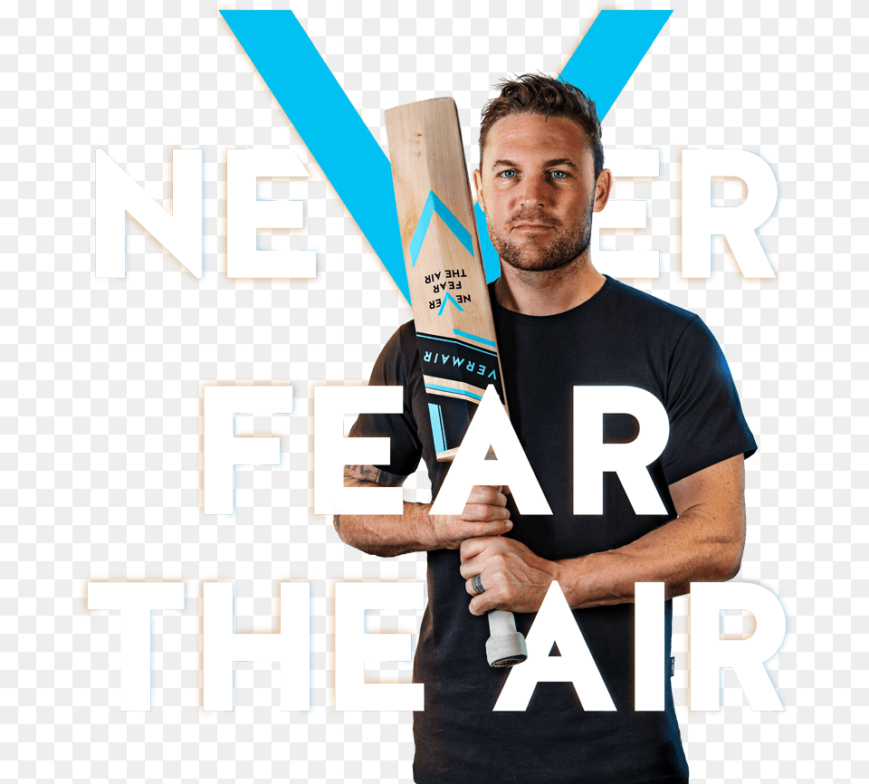Never Fear The Air Brendon Mccullum, People, Person, Clothing, Cricket Png Image