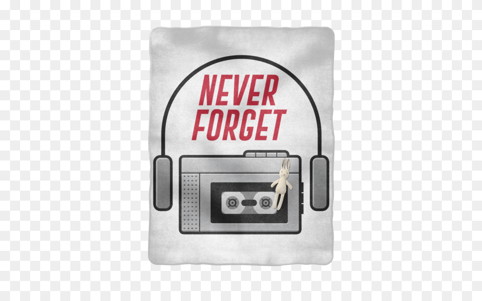 Never Forget Sublimation Baby Blanket Adult Tank Top, Electronics, Tape Player, Cassette Player Free Png