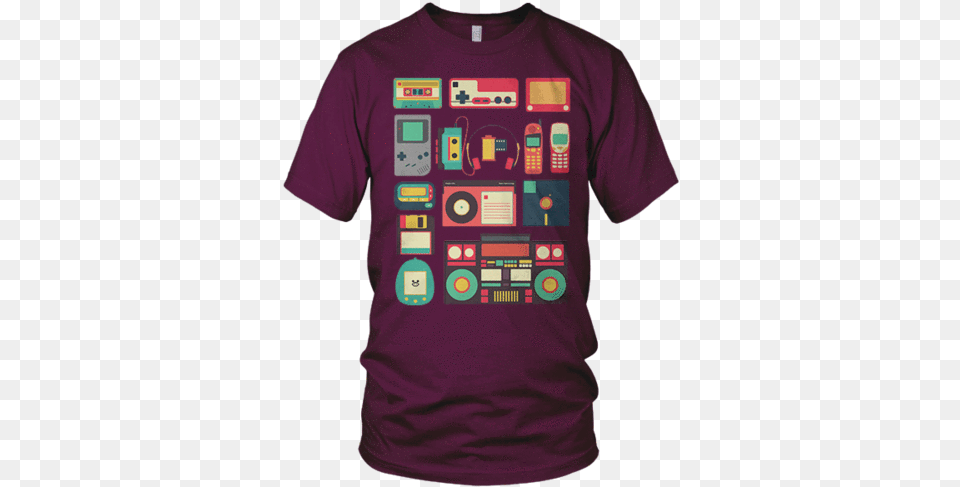 Never Forget Tech Retro T Shirt, Clothing, T-shirt Free Transparent Png