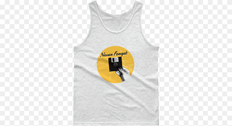 Never Forget The Floppy Disc Graphic Tank Top Deliriousthreads Top, Clothing, Tank Top, Undershirt, T-shirt Free Transparent Png