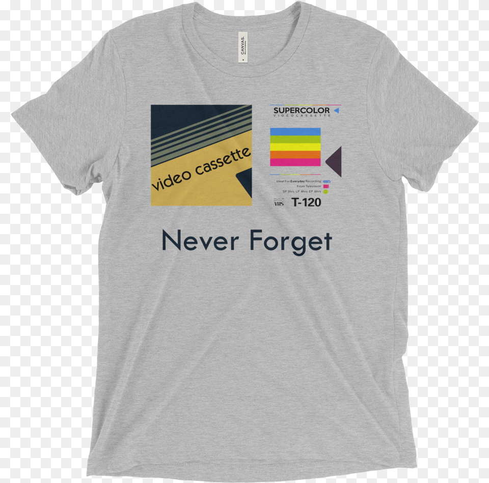Never Forget Vcr Tapes Men S Tri Blend Tee Black Sabbath 50 Years Shirt, Clothing, T-shirt Png Image
