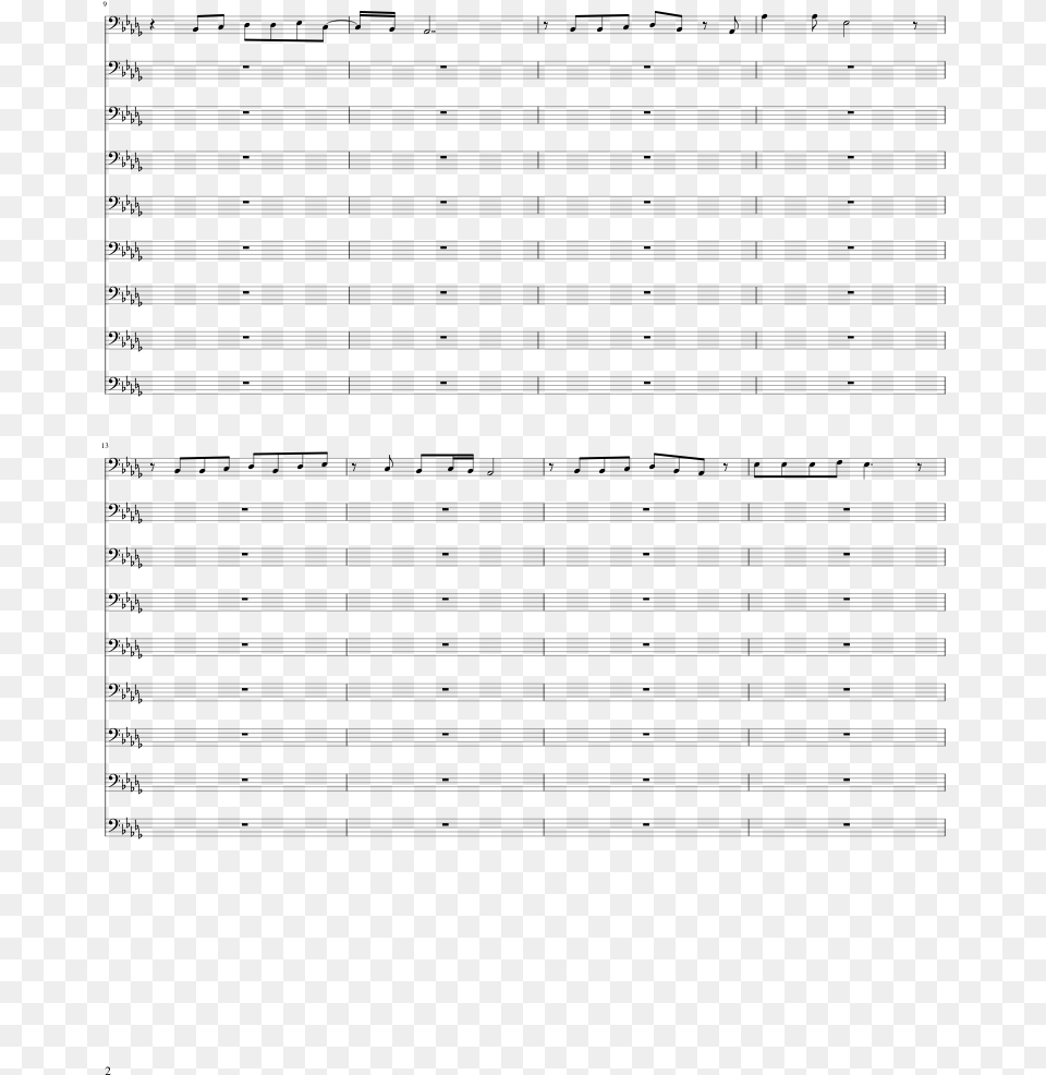 Never Gonna Give You Up Sheet Music 2 Of 13 Pages Colorfulness, Gray Free Png Download