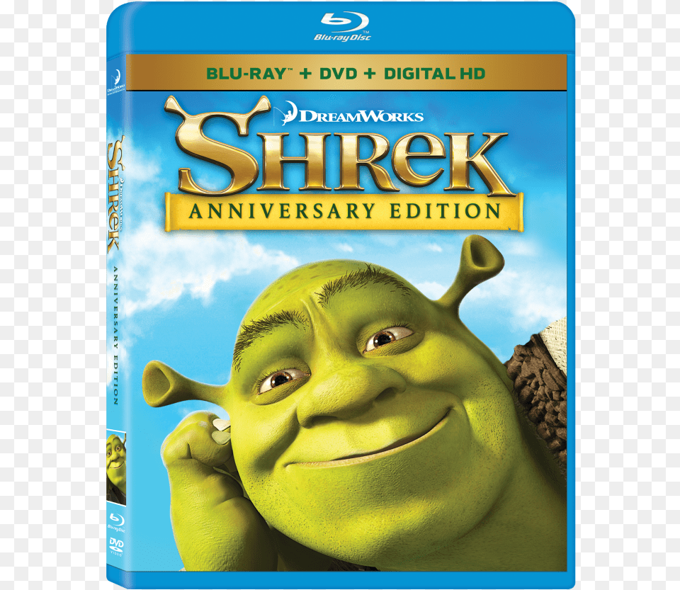 Never Met A Hero Quite Like Shrek Winner Of Shrek 4 Movie Collection Blu Ray, Book, Publication, Baby, Person Free Transparent Png