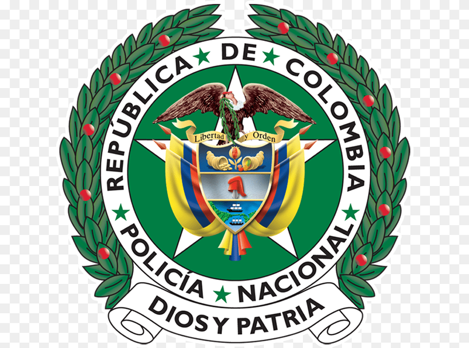 Never Miss A Moment National Police Of Colombia, Badge, Emblem, Logo, Symbol Png Image