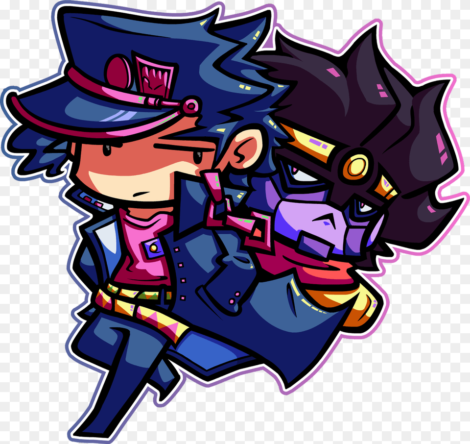 Nevercake On Twitter Jotaro And Star Platinum As Requested, Art, Graphics, Book, Comics Free Png Download