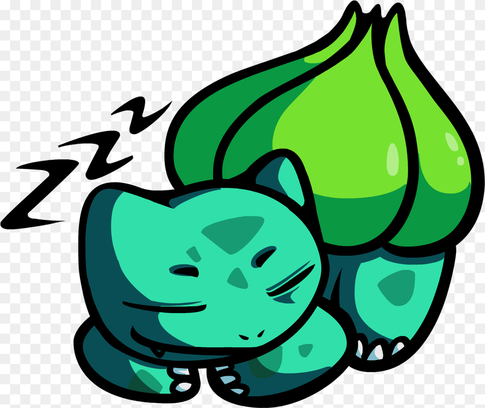 Nevercake Sleeping Bulbasaur, Green, Produce, Plant, Food Free Png Download