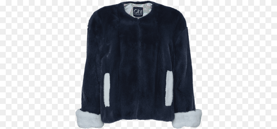 Neville Mink Jacket Sweater, Clothing, Coat, Fleece, Long Sleeve Png Image