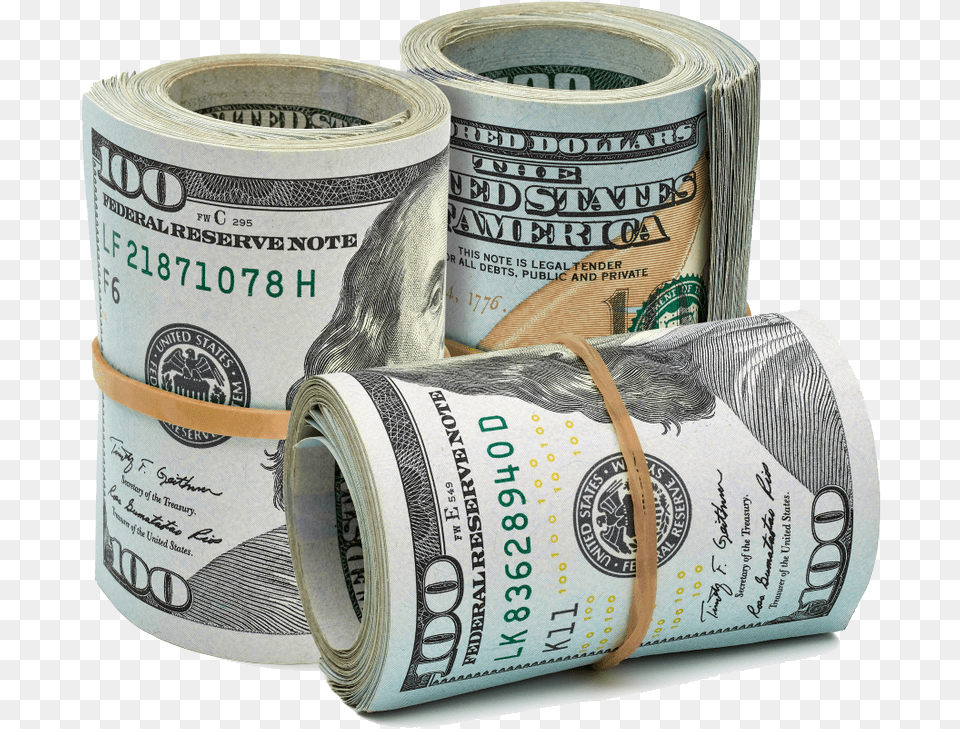 New 100 Dollar Bill, Money, Tape, Can, Tin Png Image