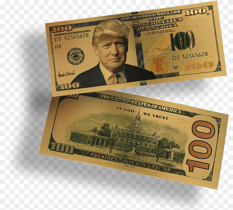 New 100 Dollar Bill, Adult, Person, Man, Male Free Png Download