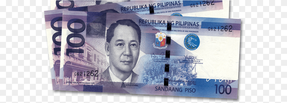 New 100 Peso Bill, Adult, Male, Man, Person Png