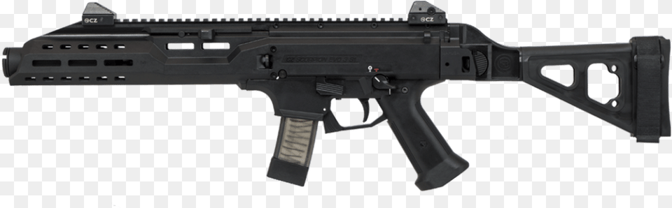 New 2018 Cz Action Scorpion Evo Stabilizing Brace, Firearm, Gun, Rifle, Weapon Png