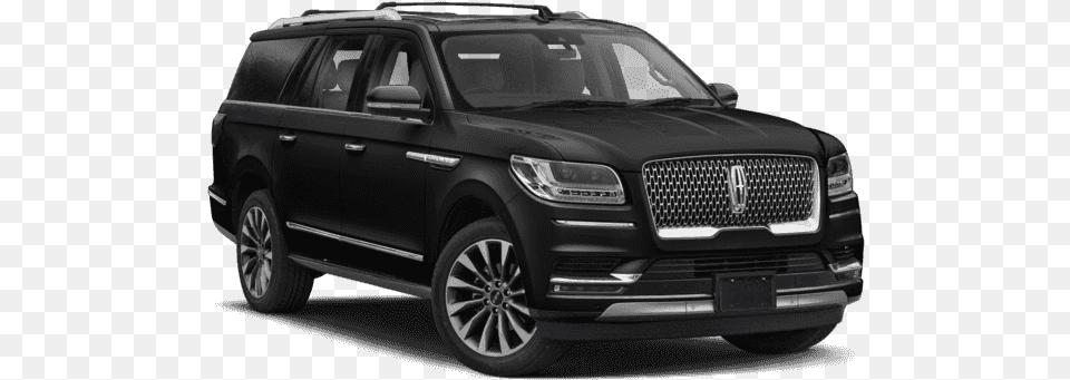New 2018 Lincoln Navigator 4x4 Black Label 2018 Toyota Highlander Black, Suv, Car, Vehicle, Transportation Png Image