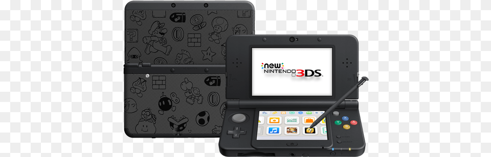 New 3ds Mario Black Edition, Computer, Electronics, Tablet Computer, Baby Free Png Download
