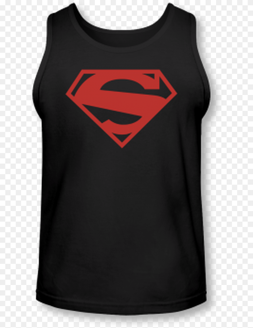 New 52 Black And Red Adult Tank Top Superman, Clothing, Tank Top, Male, Man Free Png