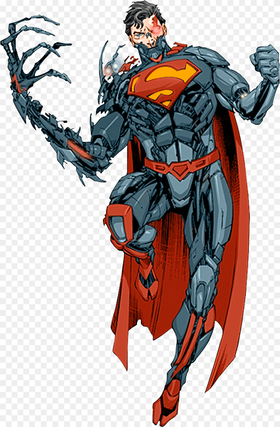 New 52 Cyborg Superman, Adult, Male, Man, Person Free Png
