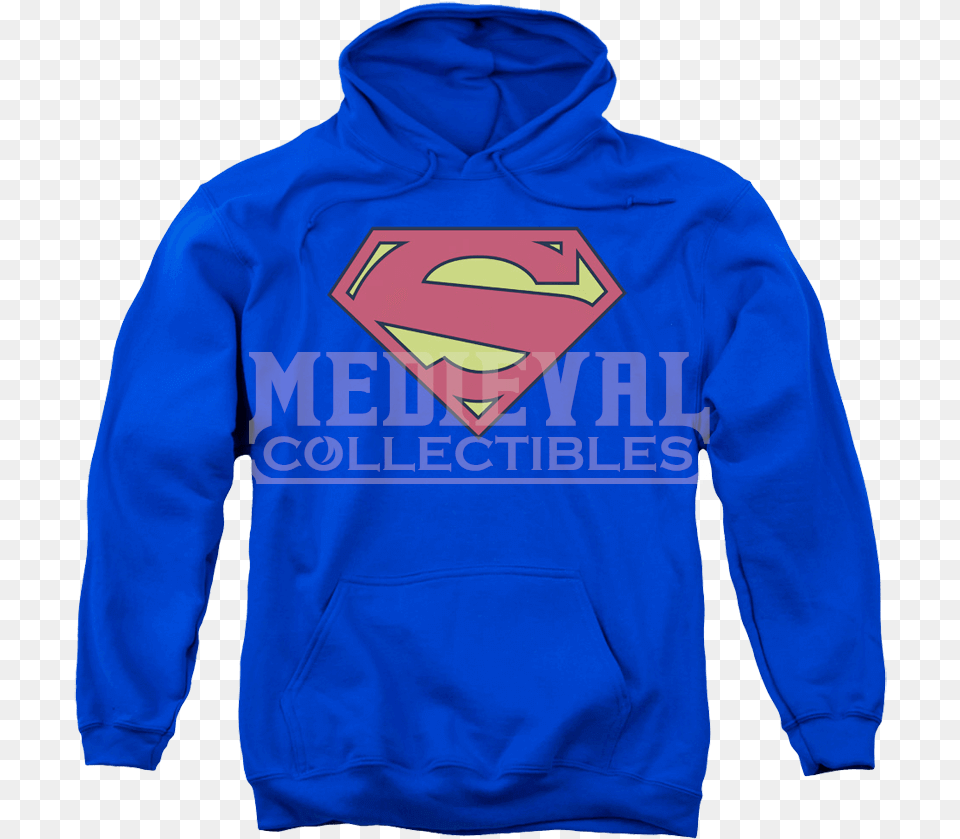 New 52 Superman Shield Hoodie Riverdale High School Sweatshirt, Clothing, Knitwear, Sweater, Hood Png