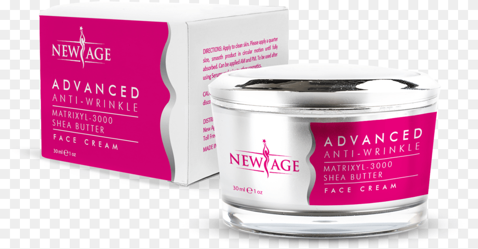 New Ageless Advanced Anti Wrinkle Cream New Age Face Cream, Bottle, Lotion, Can, Tin Png