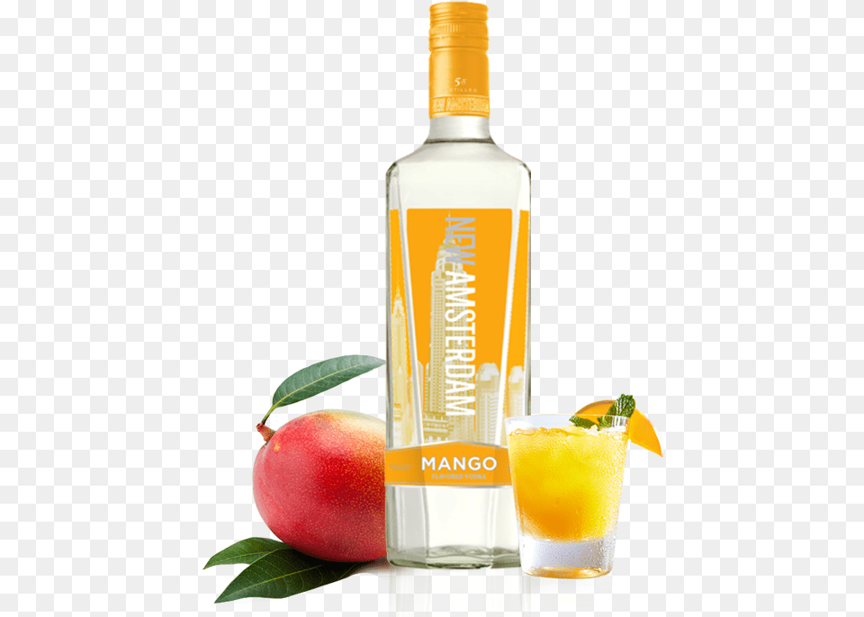 New Amsterdam Mango Vodka, Food, Fruit, Produce, Plant Png Image