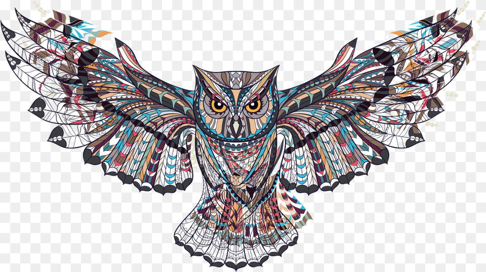 New Arrive Preview Of Owl Tattoo Transparent Transparent Owl Tattoo, Art, Pattern, Accessories, Person Png