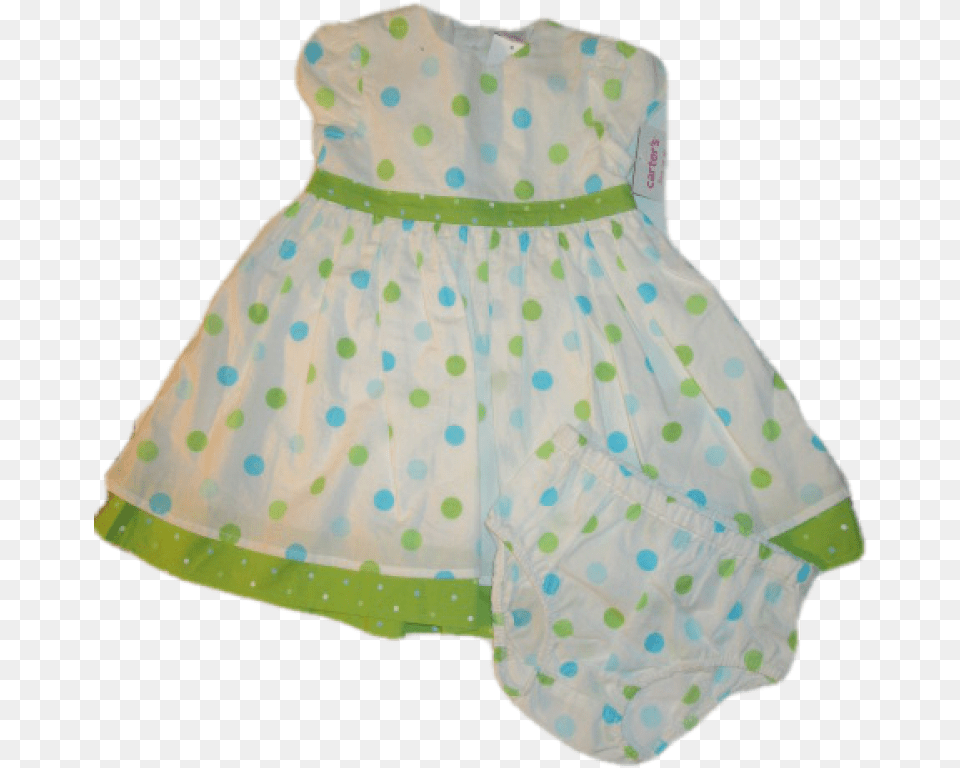 New Baby Girls 6 Months Carters Pattern, Diaper, Clothing, Dress Free Png Download