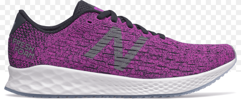 New Balance Ladies Purple Trainer Wzanpvv New Balance Fresh Foam, Clothing, Footwear, Shoe, Sneaker Png