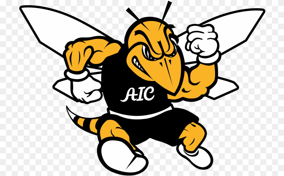 New Beginnings For Aic Track And Field Freshmen Aic Yellow Jackets Logo, Baby, Person, Animal, Bee Png