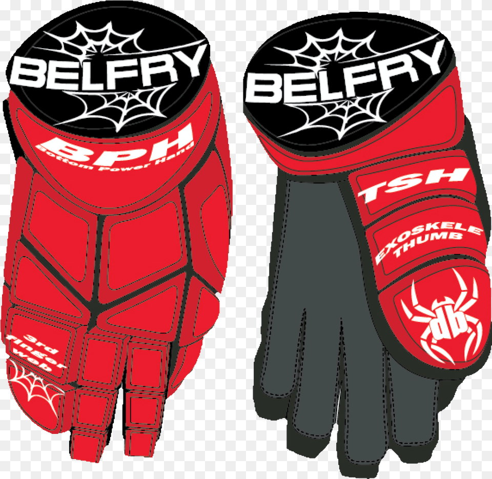 New Belfry Gloves In Red Blue, Baseball, Baseball Glove, Clothing, Glove Png