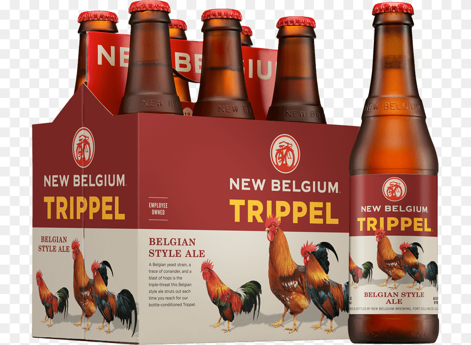 New Belgium Trippel 6pk New Belgium Vodoo Ranger Ipa 6pk, Alcohol, Fowl, Chicken, Bottle Free Png Download
