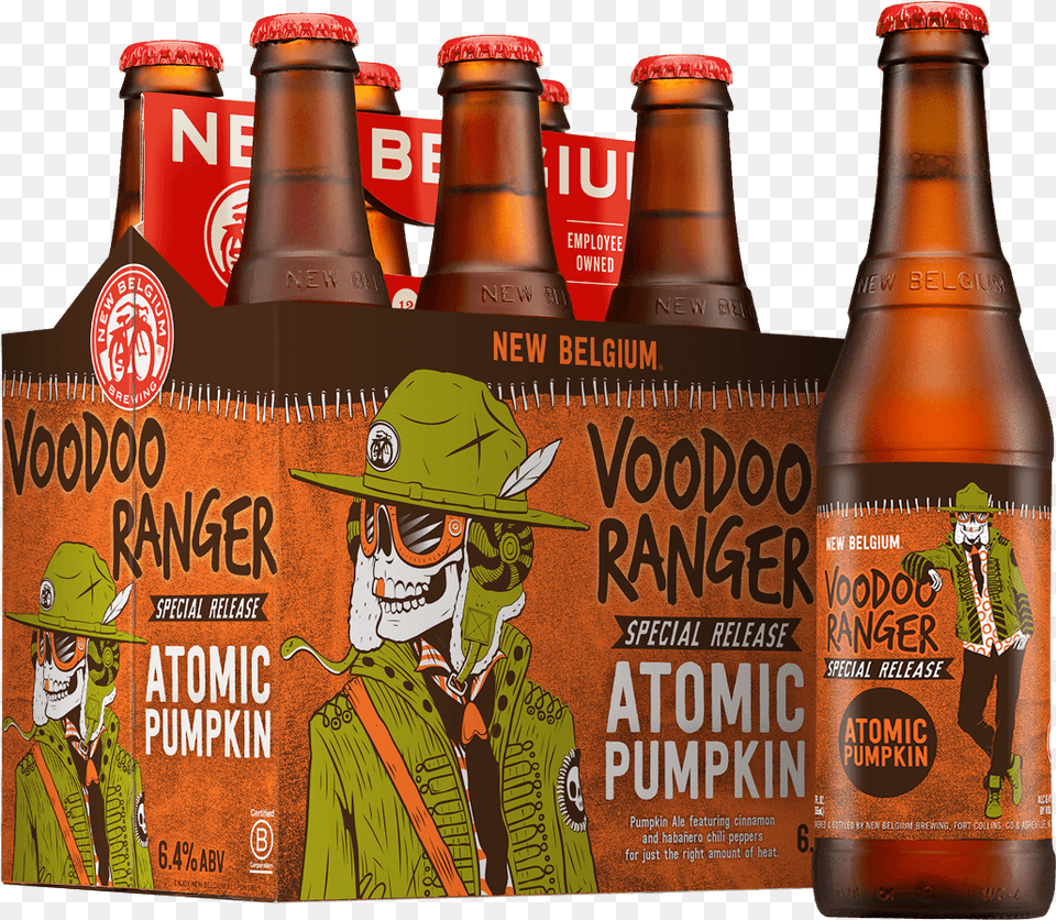 New Belgium Voodoo Atomic Pumpkin, Alcohol, Beer, Beer Bottle, Beverage Free Png