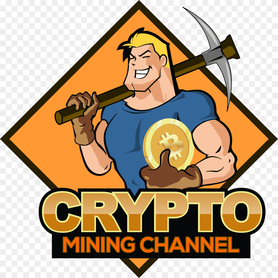 New Bitcoin Pool Crypto Mining Logo, Baby, Person, Face, Head Free Png