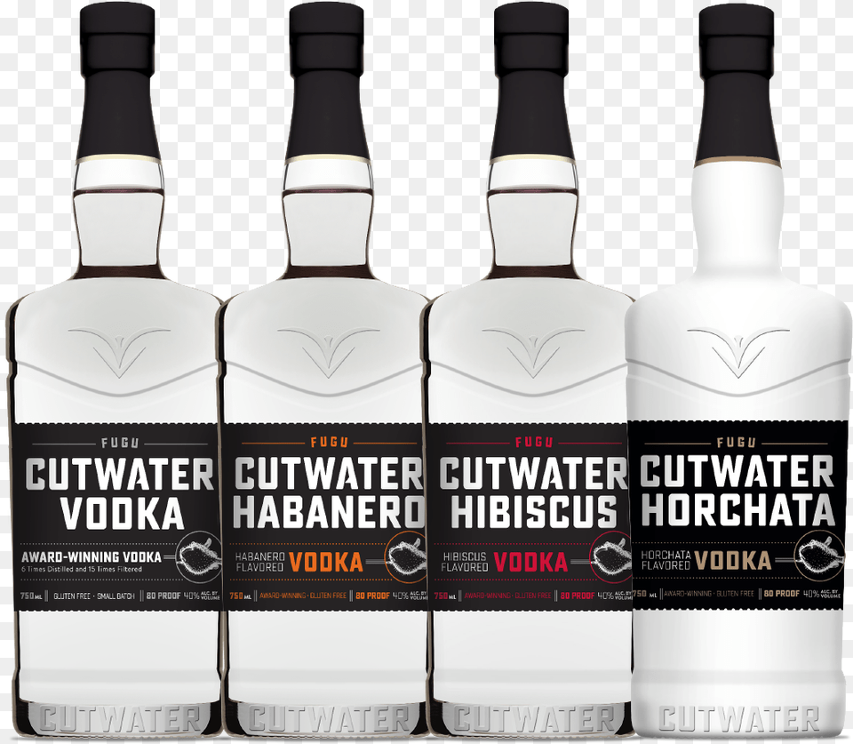 New Bottle Cutwater Spirits Cutwater Fugu Horchata Vodka, Alcohol, Beverage, Liquor, Gin Png Image