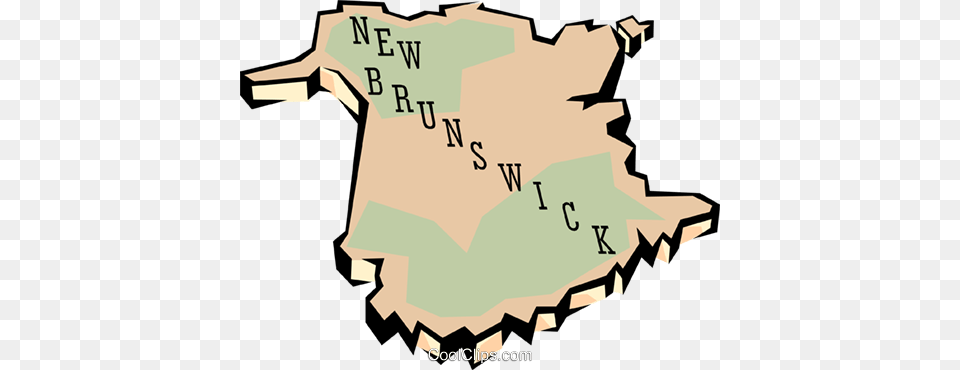 New Brunswick Map Royalty Vector Clip Art Illustration, Chart, Plot, Land, Nature Free Transparent Png