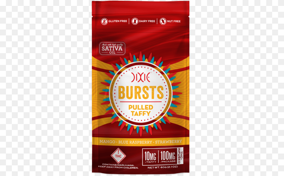 New Bursts Edible In Colorado Dixie Bursts, Advertisement, Poster, Food, Ketchup Png