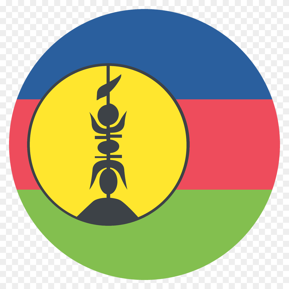 New Caledonia Flag Emoji Clipart, Disk, Animal Free Png