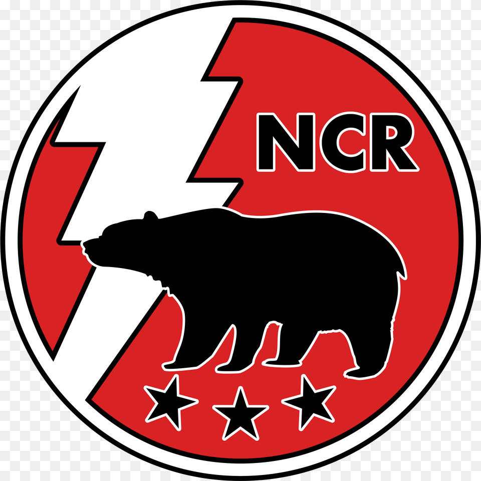 New California Republic Fallout Wiki Fandom New California Republic Flag, Animal, Bear, Mammal, Symbol Free Png Download
