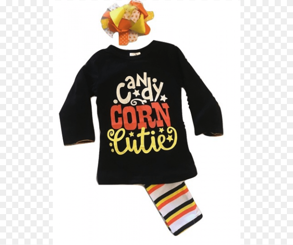 New Candy Corn Cutie Outfit Candy Corn, Clothing, T-shirt Free Transparent Png