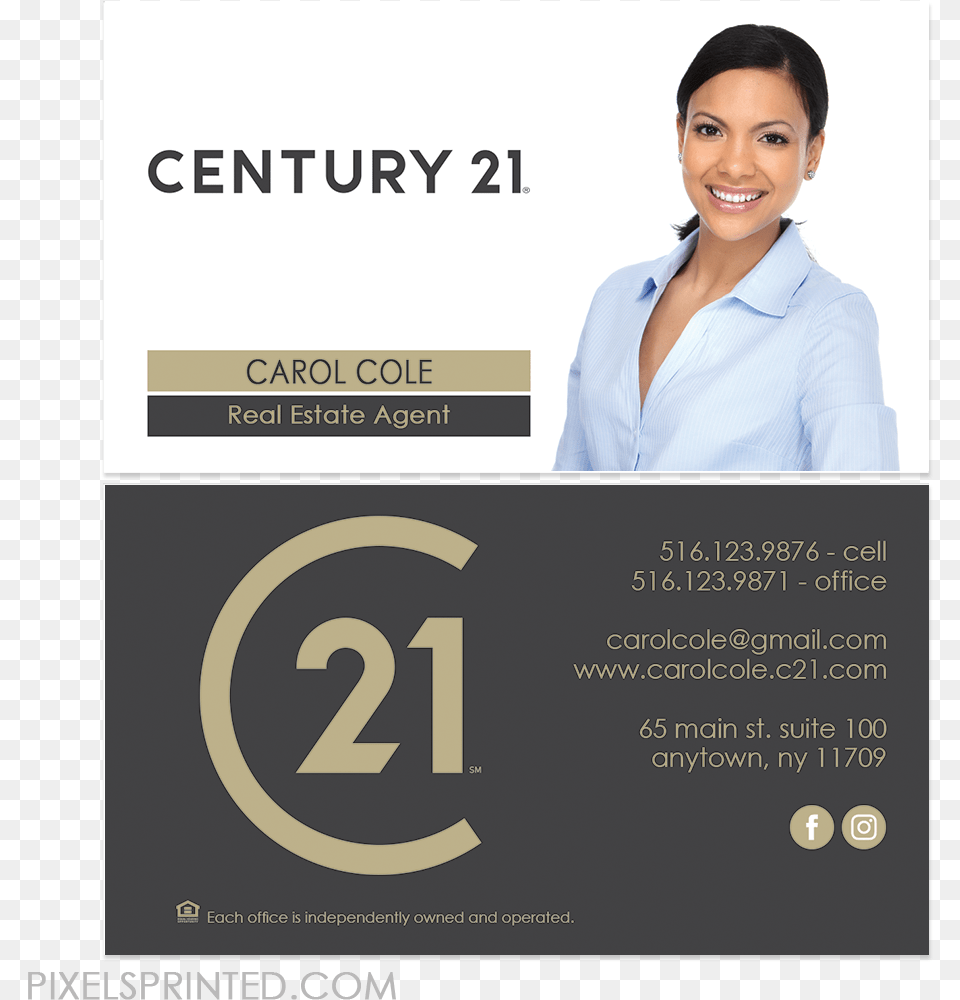 New Century 21 Logo Cards Century 21 Business Cards Century 21 New Brand Business Cards, Adult, Person, Woman, Female Free Png