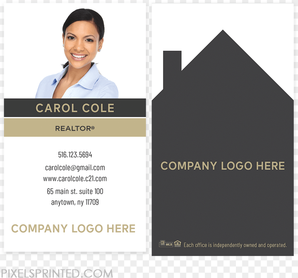 New Century 21 Logo Cards Century 21 Business Cards Real Estate, Adult, Advertisement, Female, Person Png