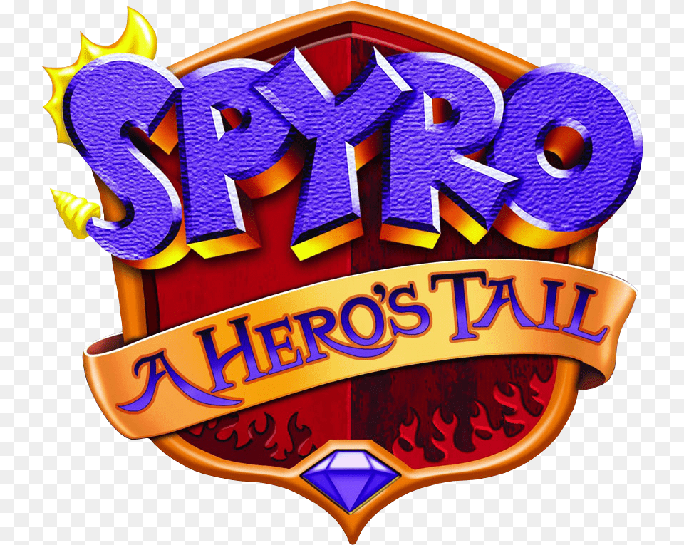 New Clear Logos For Spyro Games Spyro A Tail, Badge, Logo, Symbol, Toy Free Png