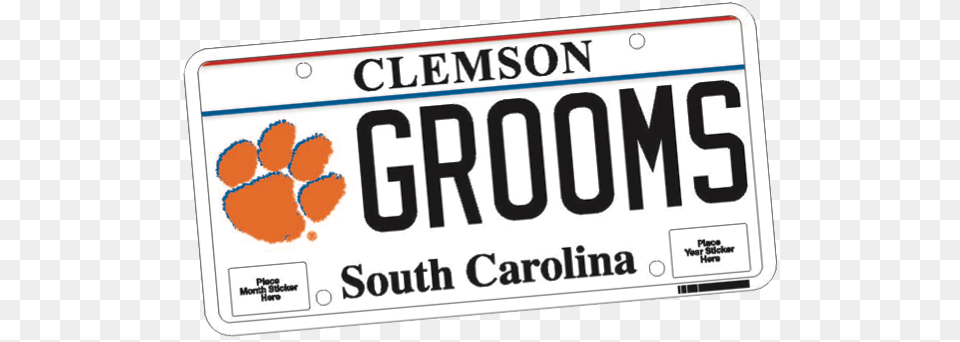 New Clemson License Tag South Carolina, License Plate, Transportation, Vehicle Png