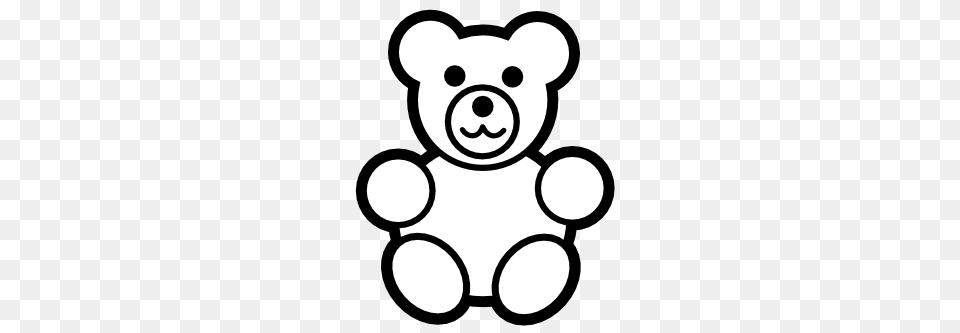 New Clip Art Black Bear With Resolution, Teddy Bear, Toy, Stencil, Animal Free Png Download