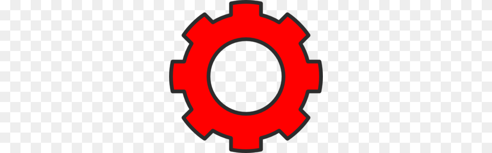 New Cog Red Clip Art, Machine, First Aid, Gear Free Png