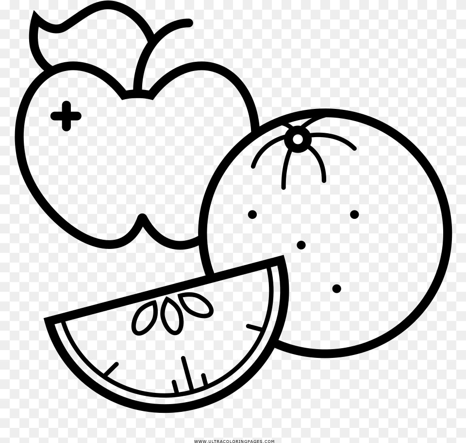 New Coloring Pages Fruit Coloring, Gray Png Image
