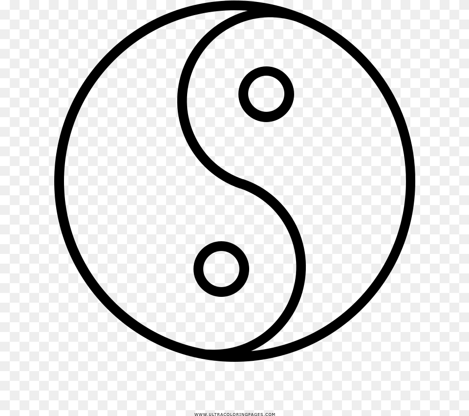New Coloring Pages Yin Yang Coloring Pages, Gray Png