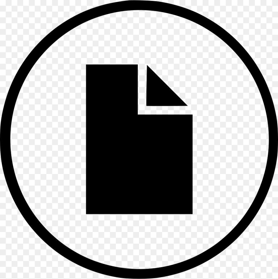 New Create File Doc Document Round Program Document Icon Round Symbol, Bag, Text Free Transparent Png