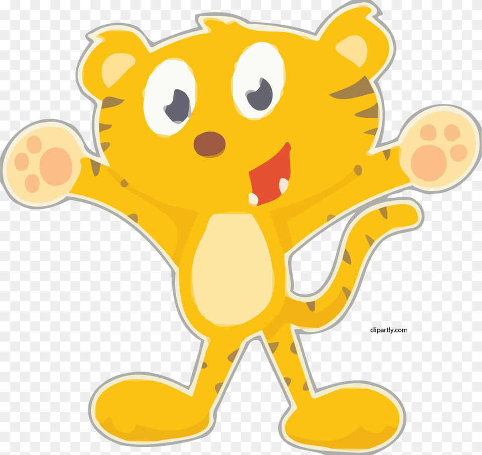 New Cute Tiger Cartoon Clipart, Plush, Toy, Animal, Fish Png Image