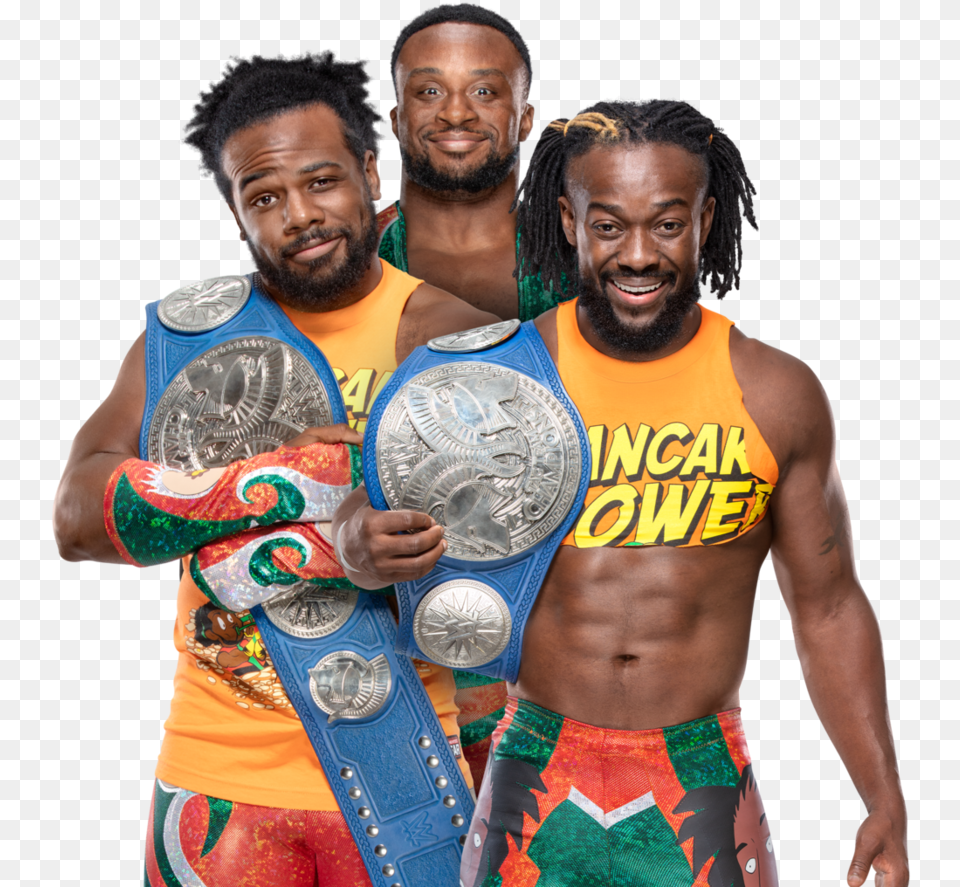 New Day 2018 Sdlive Tag New Day Raw Tag Team Champions, Adult, Male, Man, Person Png Image