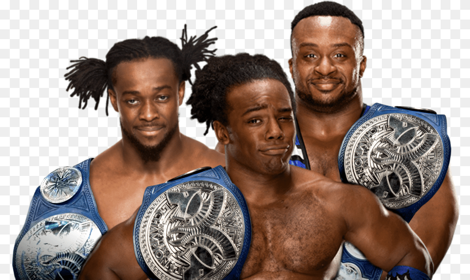 New Day Sdlive Tag Team Champions 2017 By Lunaticdesigner The New Day, Adult, Male, Man, Person Png