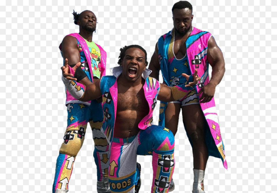 New Day Wwe Tribute To The Troops 2017 New Day Wwe 2017, Head, Person, Face, Man Png Image
